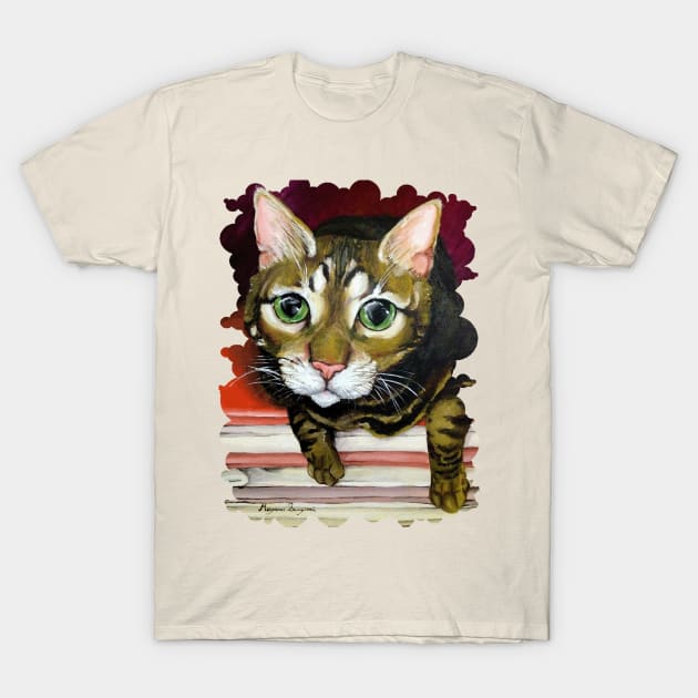 Curious like a cat T-Shirt by RiamiLoray